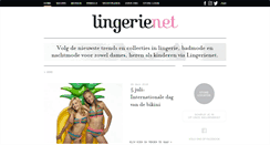 Desktop Screenshot of lingerienet.be