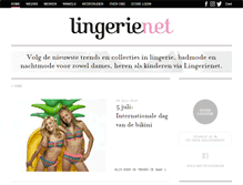 Tablet Screenshot of lingerienet.be
